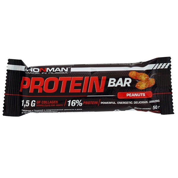 Protein Bar с коллагеном, 50 г. орех Ir